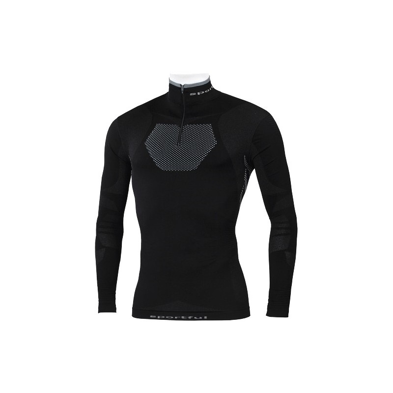 Sportful 2nd Skin Thermic 250 Langermet Høy Krage T-skjorte med Zip Sportful 2nd Skin Thermic 250 Langermet Høy Krage T-skjorte med Zip